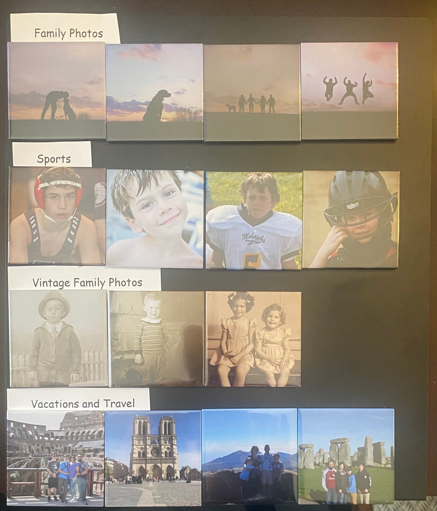 Custom Photo Magnets Set of 6