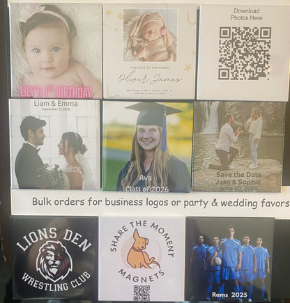 Custom Photo Magnet Set of 24 (one image)