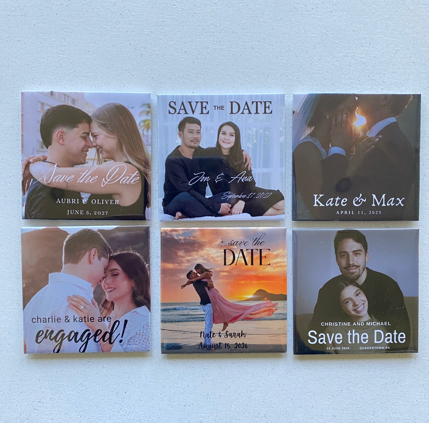 Save the Date Magnets Set