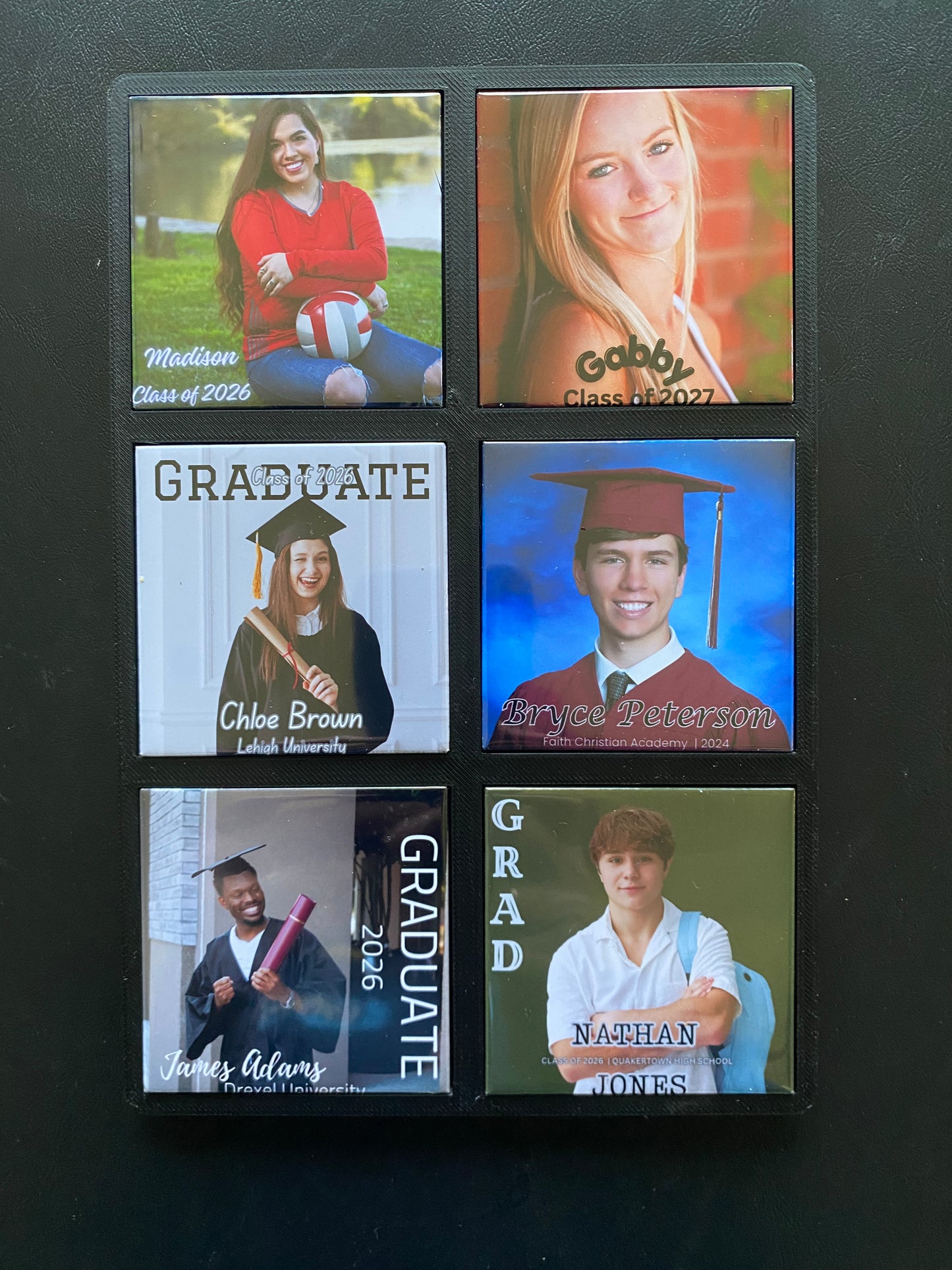 Custom Graduation Magnet Sets with designer layout