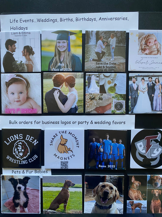 Custom Photo Magnet Set of 24 (one image)