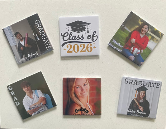 Custom Graduation Magnet Sets with designer layout